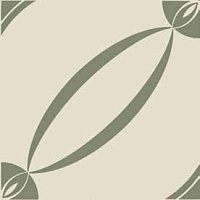 ETRURIA DESIGN VINTAGE Pattern 14: Quadrato Monocolore (Bianco decoro Oliva)