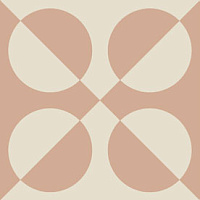 ETRURIA DESIGN VINTAGE Pattern 17: Quadrato Monocolore (Bianco decoro Rosa)