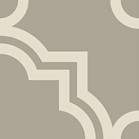 ETRURIA DESIGN VINTAGE Pattern 18: Quadrato Monocolore (Grigio decono Bianco)