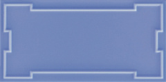 ETRURIA DESIGN ART DECO Vector Frame C China Blue
